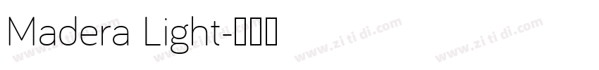 Madera Light字体转换